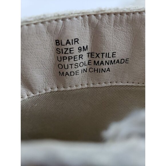 COCONUTS BY MATISSE Blair Ankle Boot in Fabric Boot In Ivory - Size 9 - Picture 7 of 8